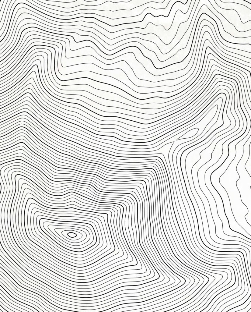 Mount McLoughlin Elevation Contours Poster Seven Summits Art